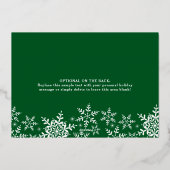 Les flocons de neige tombent de bonnes vacances Go (Verso)