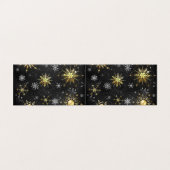 Les flocons dorés de Noël sur l'Arrière - plan noi (Outside Unfolded)