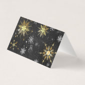 Les flocons dorés de Noël sur l'Arrière - plan noi (Back)