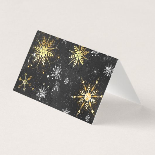 Les flocons dorés de Noël sur l'Arrière - plan noi (Back)