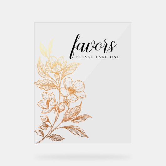 "Les Flores D'Or De L'Amour" | Cadeaux de mariage (Recto)