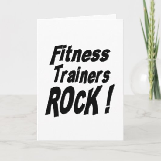 Les formateurs de fitness Rock! Carte de vœux (Devant)