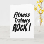 Les formateurs de fitness Rock! Carte de vœux (Fleur jaune)