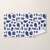 Les Formes Abstraites de la Marine Luxe Aquarelle  (Serviette à main)