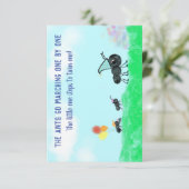 Les fourmis vont marcher une par une invitation (Debout devant)