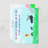 Les fourmis vont marcher une par une invitation (Devant / Derrière)