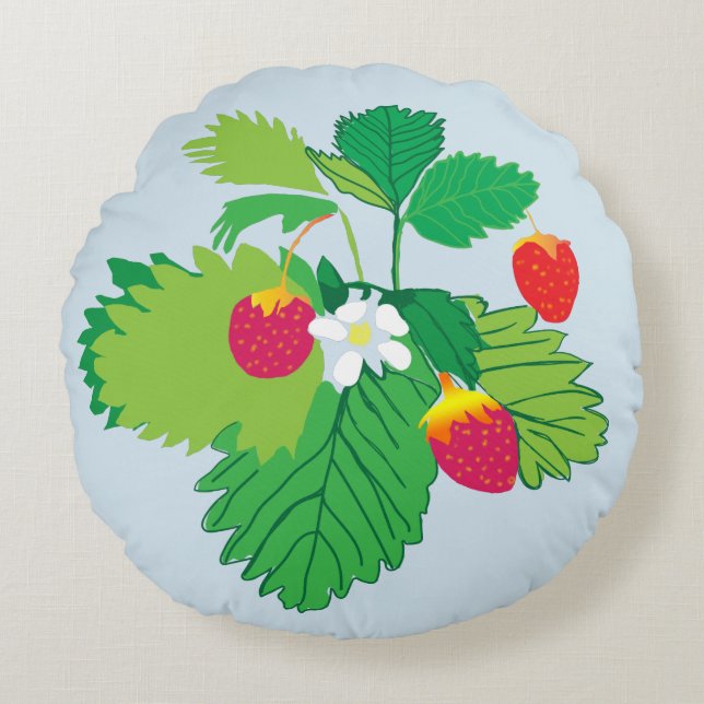 Les fraises sauvages jettent coussin (Devant)