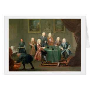 Les frères Clarke avec d'autres messieurs prenant