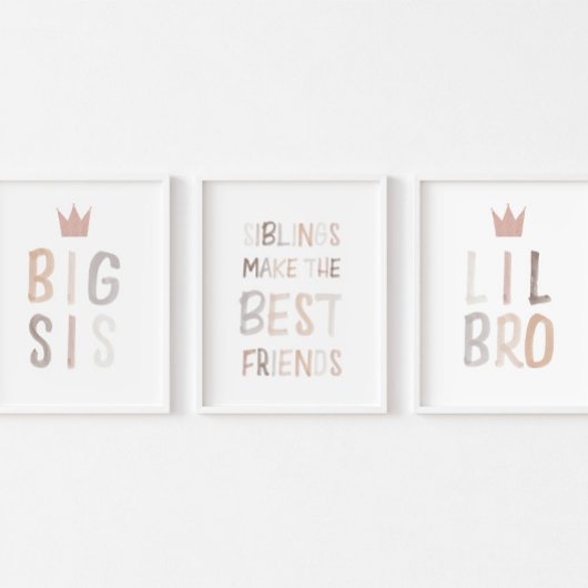 les frères et soeurs font les meilleurs amis impri