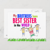Les frères ont la meilleure carte de sœur (Devant / Derrière)