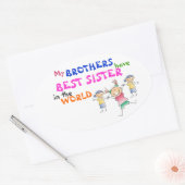 Les frères ont le meilleur Sister Sticker (Enveloppe)