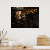 Les futurs bandits - affiche cyberpunk (Cuisine)