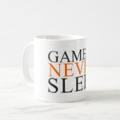 Les Gamers ne dorment jamais. Tasse (Devant gauche)