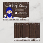 Les garçons apportent une carte Baby shower livre (Devant / Derrière)
