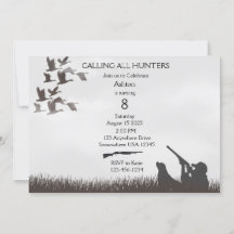 Les garçons Chasse Invitation