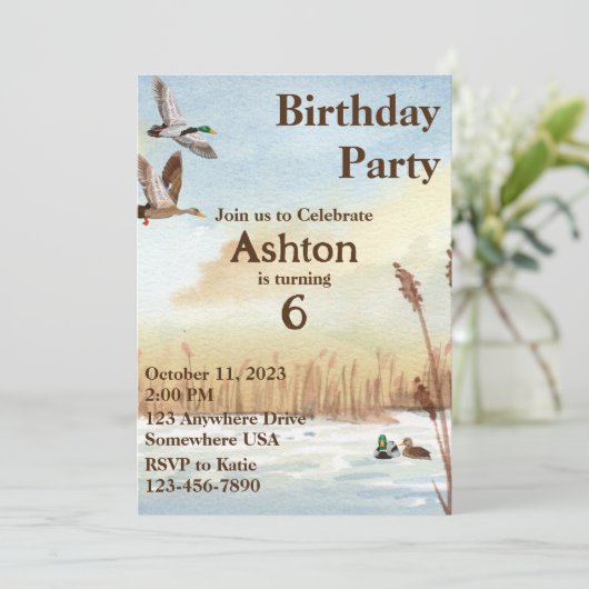 Les garçons Chasse Invitation (Debout devant)