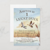 Les garçons Chasse Invitation (Devant / Derrière)