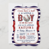 Les garçons de baseball Baby Shower Invitations (Devant)