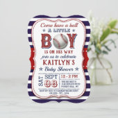 Les garçons de baseball Baby Shower Invitations (Debout devant)