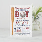Les garçons de baseball Baby Shower Invitations (Debout devant)