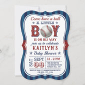 Les garçons de baseball Baby Shower Invitations (Devant)