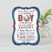 Les garçons de baseball Baby Shower Invitations (Debout devant)