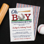 Les garçons de baseball Baby Shower Invitations<br><div class="desc">Célébrez dans le style avec ces invitations branchées à la douche bébé. Le design est facile à personnaliser avec votre libellé d'événement spécial et vos invités seront ravis quand ils reçoivent ces invitations fabuleux.</div>