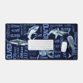 Les garçons personnalisés nom requins collage (Clavier et souris)