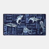 Les garçons personnalisés nom requins collage (Recto)