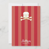 Les Garçons Pirate Map & Pirate Ship Invitations (Dos)