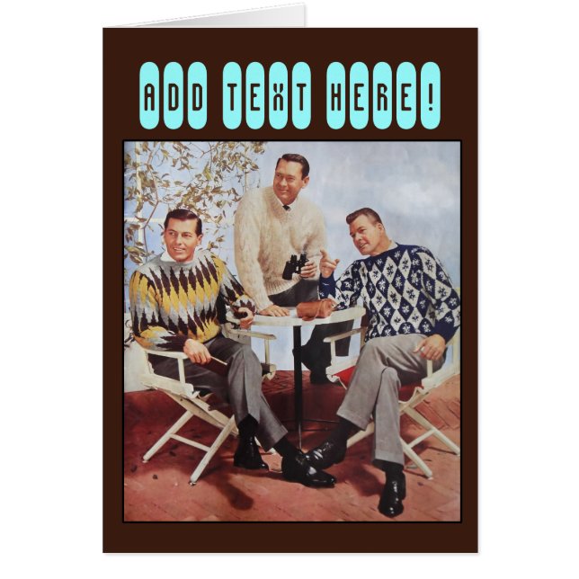 Les gars sueurs des années 50 (Devant)