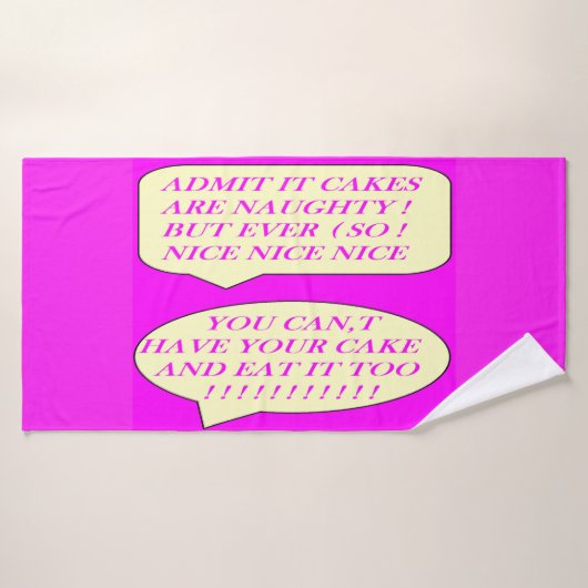 Les gâteaux sont bien faits pour les amateurs de n (Serviette de bain)