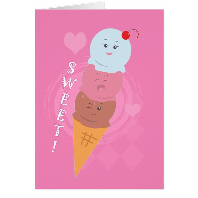Les gâteaux sucrés - Cone de crème glacée! (Devant)