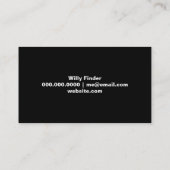 Les gens au carte de visite de personnes (Dos)