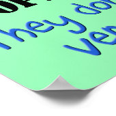 Les gens ne pensent pas drôle affiche (Coin)