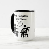 Les gens parlent à la tasse ! Mug (Devant gauche)