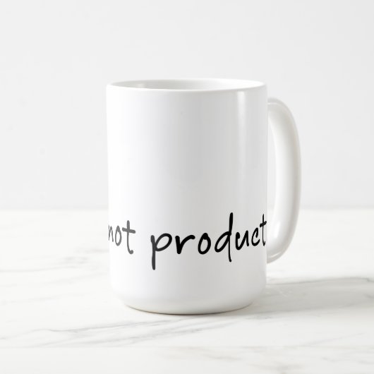 Les gens, pas les produits Mug (Devant droit)