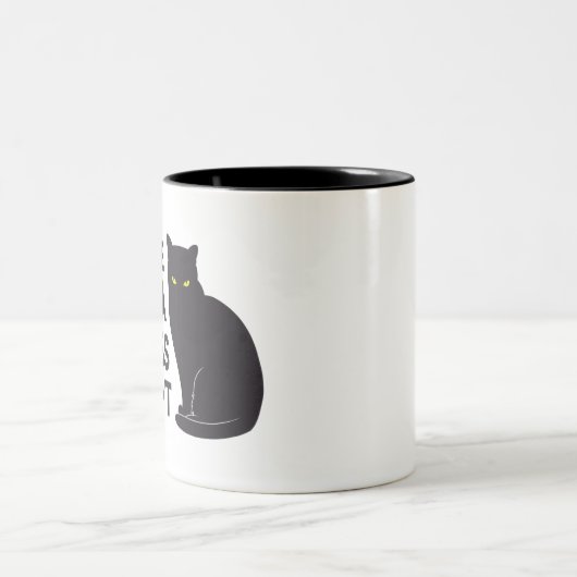 "Les gens un peu trop de stress meowt" Mug (Centre)