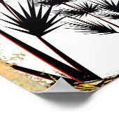 Les Gets France affiche de voyage ski (Coin)