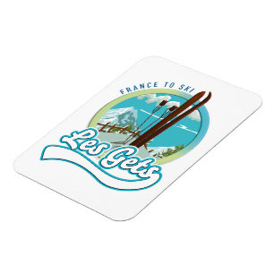 Les Gets france ski logo Magneet