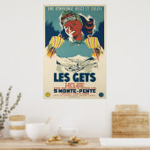 Les Gets, Savoie, France, Affiche de ski (Cuisine)