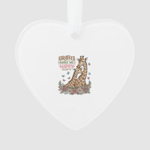Les girafes me rendent heureux, design de chemise