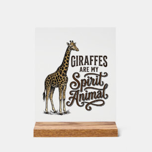Les girafes sont mon animal spirituel conception d