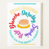 Les Golden Girls Restent Typographie d'or Cheeseca (Dos)