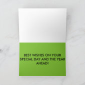 Les golfeurs Bonne carte d'anniversaire! (Intérieur)