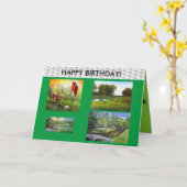 Les golfeurs Bonne carte d'anniversaire! (Fleur jaune)