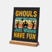 Les goules veulent juste s'amuser Design Halloween (Angle)