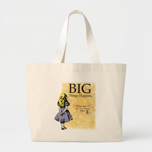 Les grandes choses se produisent sac (Devant)