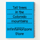 Les grands arbres dans les monts CO Carnet spiral (Dos)