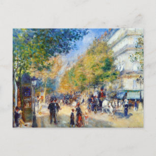 Les Grands Boulevards van Renoir Briefkaart